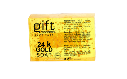 savon dur 24k gold gift morocco cosmetique