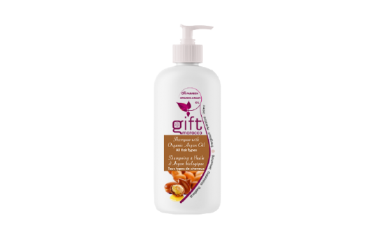 shampoing naturel a l huile d'argan biologique soin de cheveux gift morocco
