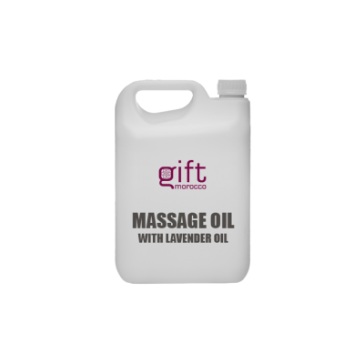 Huile de massage thérapeutique à l'huile essentielle de lavande et l’huile d’Argan biologique en vrac
