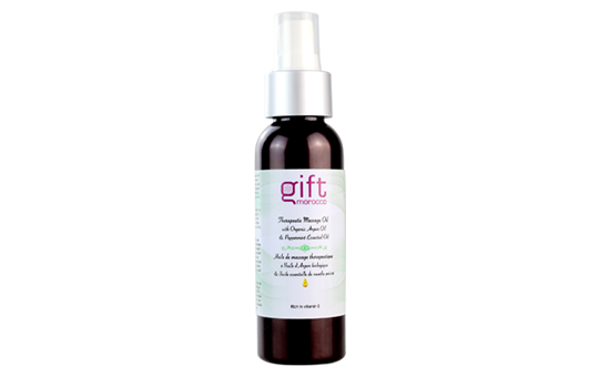 Therapeutic Massage Oil with Peppermint Essential Oil & Organic Argan Oil