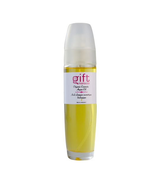 Oeuv Glass Bottle of Organic Cosmetic Argan Oil Cold Pressed