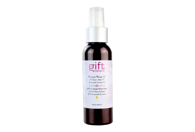 Therapeutic Massage Oil with Lavender Essential Oil & Organic Argan Oil