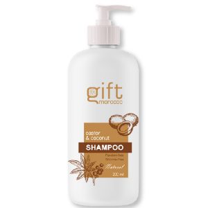 Shampooing à l'huile de noix de coco et de ricin gift morocco