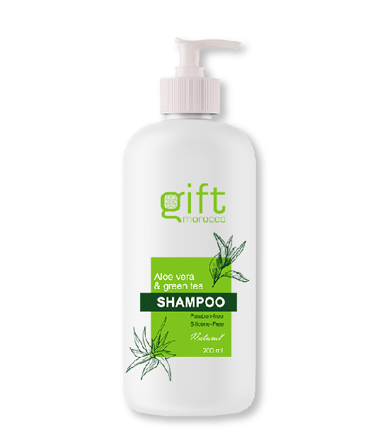 shampoo With Argan Oil And aloe vera and Green Tea gift morocco