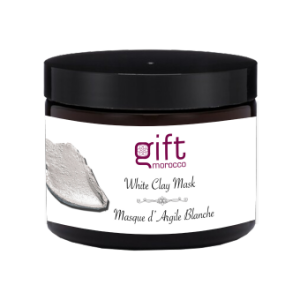 white clay mask skin care natural cosmetic products gift morocco