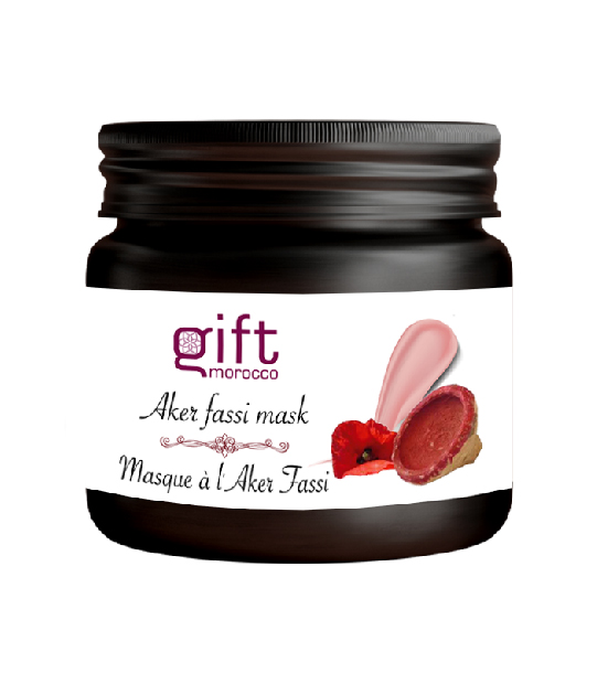 Brightening face mask with moroccan aker fassi gift morocco