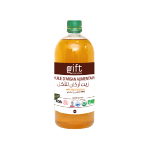 Huile d'argan culinaire Extra Vierge, pressée à froid, 100% USDA Organic gift morocco