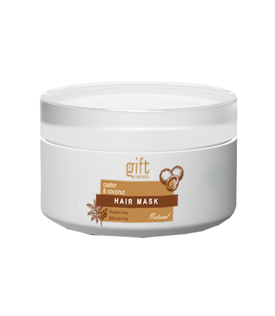 hair mask with coconut and castor gift morocco